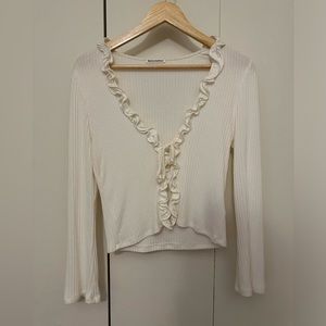 Reformation Tie Front Top